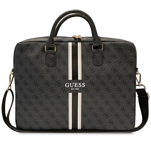 Guess 4G Printed Stripes bag for a 16" laptop - black