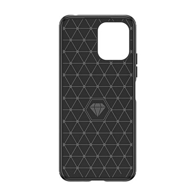 Flexible carbon pattern case for Xiaomi Redmi 12 Carbon Case - black — Hurtel