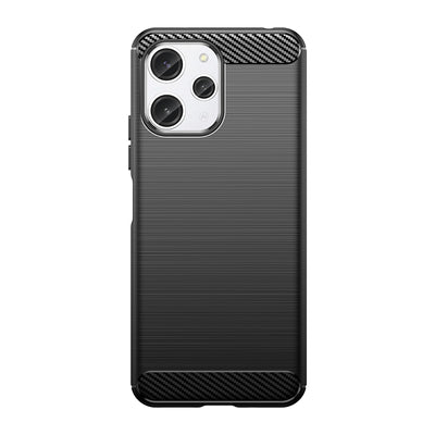 Flexible carbon pattern case for Xiaomi Redmi 12 Carbon Case - black — Hurtel