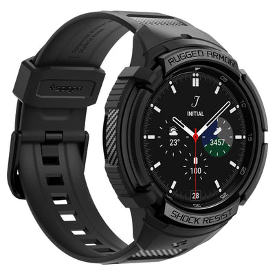 Spigen Rugged Armor Pro Case with Strap for Samsung Galaxy Watch 6 Classic (47mm) - Black
