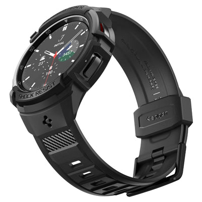 Spigen Rugged Armor Pro Case with Strap for Samsung Galaxy Watch 6 Classic (47mm) - Black