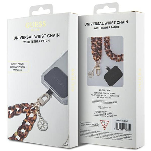 Guess GUOUCBMC4MT Universal Big Hand Strap Acetate Acrylic 4G Charm Case