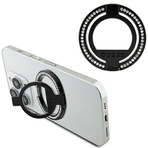 Guess MagSafe Ring stand GUMRSALDGK black/black Rhinestone