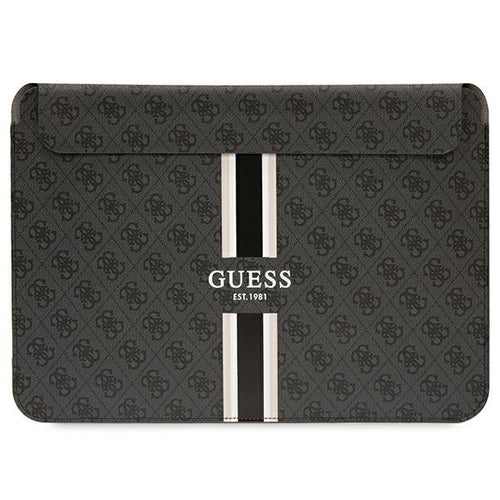 Guess 4G Printed Stripes cover for a 16" laptop - black