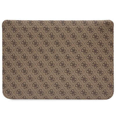 Guess 4G Printed Stripes cover for a 16" laptop - brown