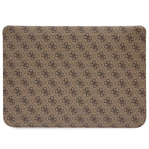 Guess 4G Printed Stripes cover for a 16" laptop - brown
