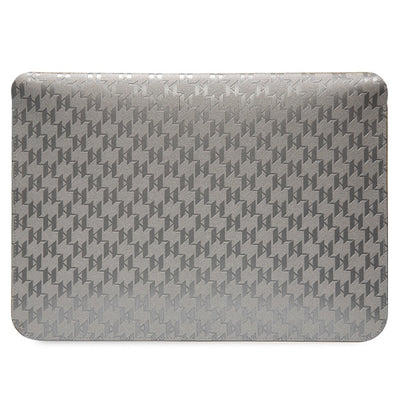 Karl Lagerfeld Saffiano Monogram Choupette case for a 14" laptop - silver