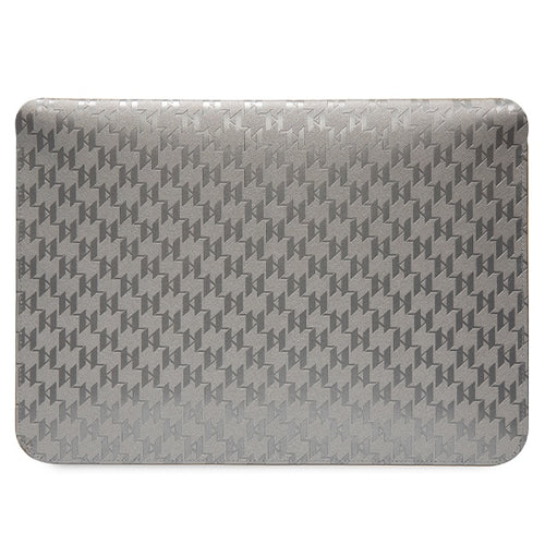 Karl Lagerfeld Saffiano Monogram Choupette case for a 14" laptop - silver