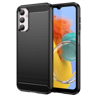 Flexible carbon pattern case for Samsung Galaxy M14 Carbon Case - black — Hurtel