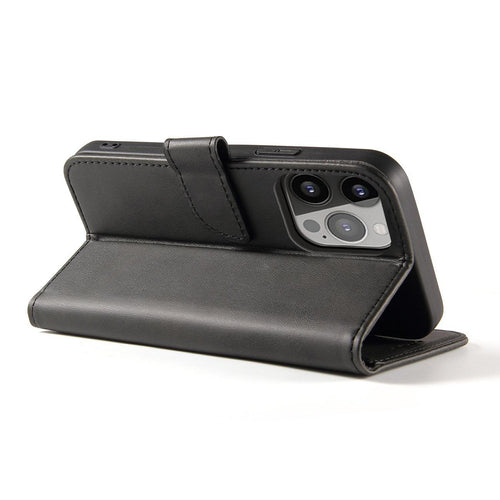 Magnet Case with flap and wallet for Tecno Pop 7 - black — Hurtel