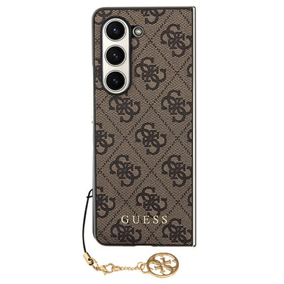 Guess GUHCZFD5GF4GBR F946 Z Fold5 brown/brown hardcase 4G Charms Collection