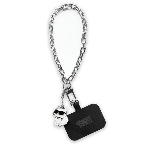 Karl Lagerfeld KLUCHCSKPK Universal Universal Hand Strap Choupette case - silver