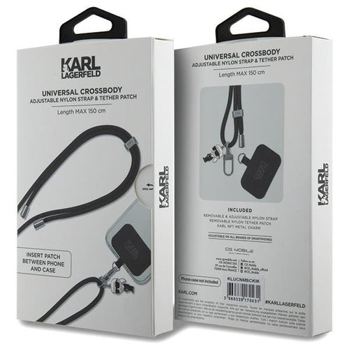 Karl Lagerfeld KLUCNMSCKIK Universal CBDY Cord case - black