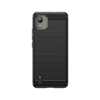 Carbon Case silicone case for Nokia C110 - black — Hurtel