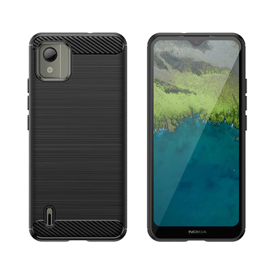 Carbon Case silicone case for Nokia C110 - black — Hurtel