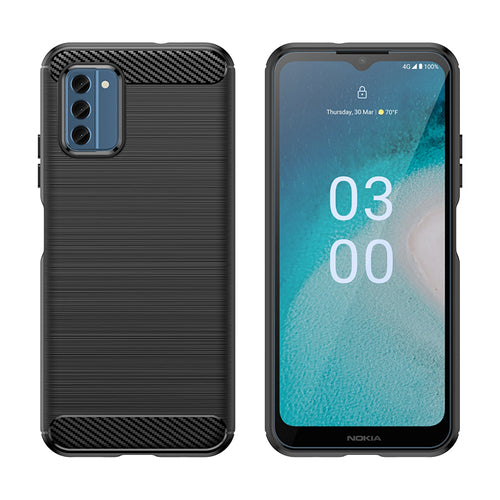 Carbon Case silicone case for Nokia C300 - black — Hurtel