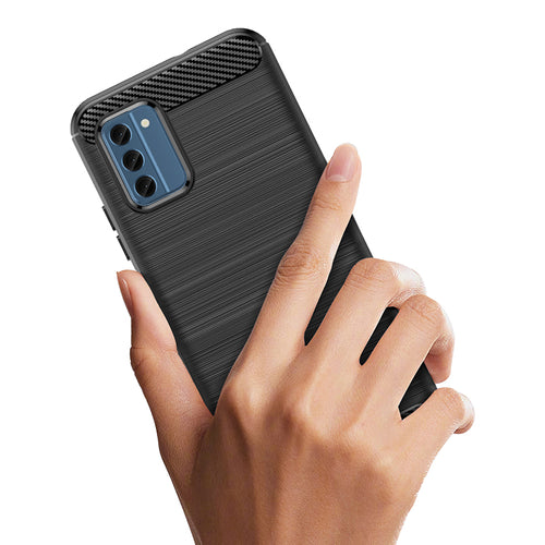 Carbon Case silicone case for Nokia C300 - black — Hurtel