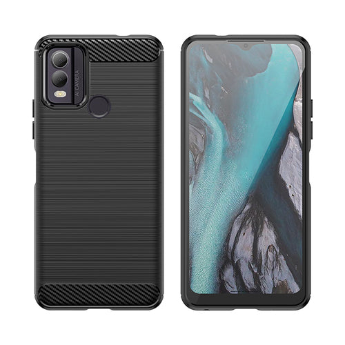 Carbon Case silicone case for Nokia C22 - black — Hurtel