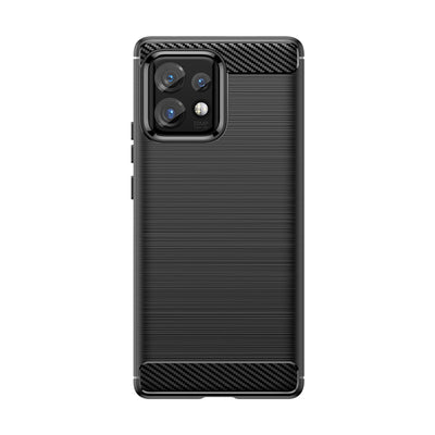 Carbon Case silicone case for Motorola Edge 40 Pro - black — Hurtel