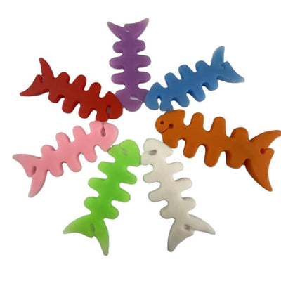 Fish-shaped headphone cable wrap - pink — Hurtel