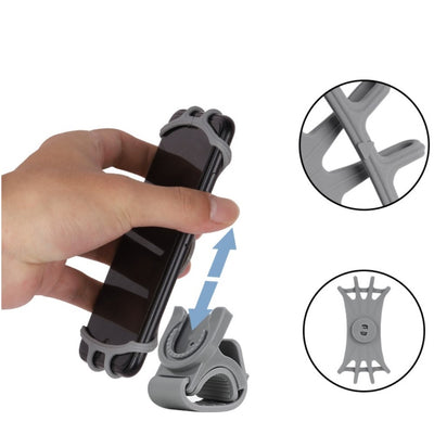 Swivel silicone bike holder with replaceable head - black — Hurtel