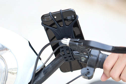 Swivel silicone bike holder with replaceable head - black — Hurtel