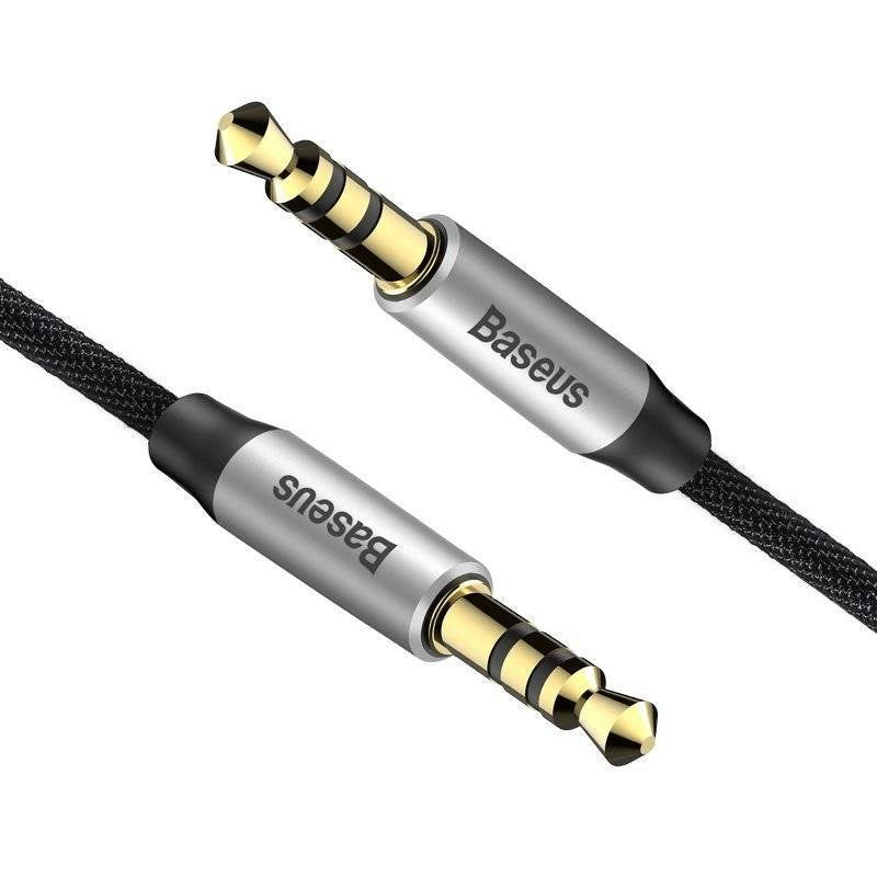 Baseus Yiven Audio Cable mini jack 3,5mm AUX, 1m (Black+Silver) - Product Image 5