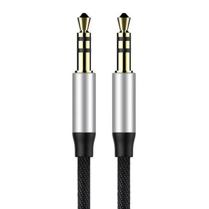 Baseus Yiven Audio Cable mini jack 3,5mm AUX, 1m (Black+Silver) - Product Image 2