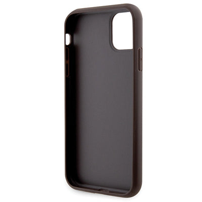 Guess GUHCN61P4TDSCPW Case for iPhone 11 / Xr - Brown Crossbody 4G Metal Logo