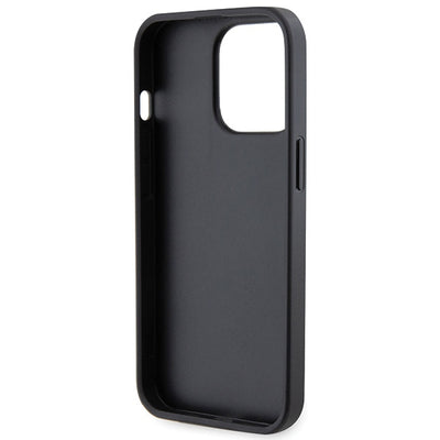 Guess GUHCP13LP4TDSCPK Case for iPhone 13 Pro / 13 - Black Crossbody 4G Metal Logo