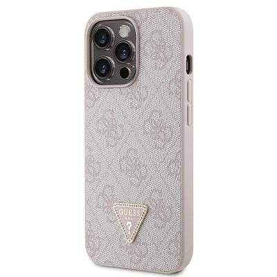 Guess GUHCP13LP4TDSCPP case for iPhone 13 Pro / 13 - pink Crossbody 4G Metal Logo