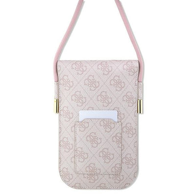 Guess handbag GUOWBP4SNSP - pink 4G Metal Script Logo