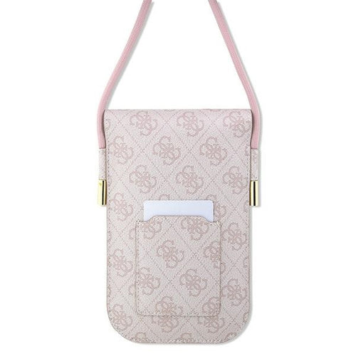Guess handbag GUOWBP4SNSP - pink 4G Metal Script Logo