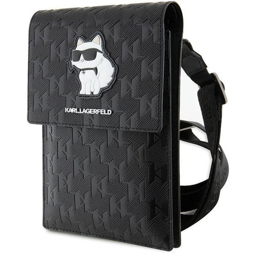 Karl Lagerfeld Case KLWBSAKHPCK Handbag - Black Saffiano Monogram Choupette
