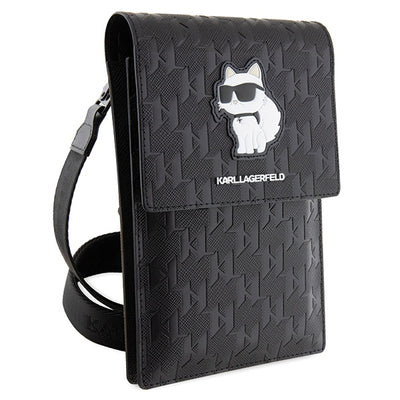 Karl Lagerfeld Case KLWBSAKHPCK Handbag - Black Saffiano Monogram Choupette