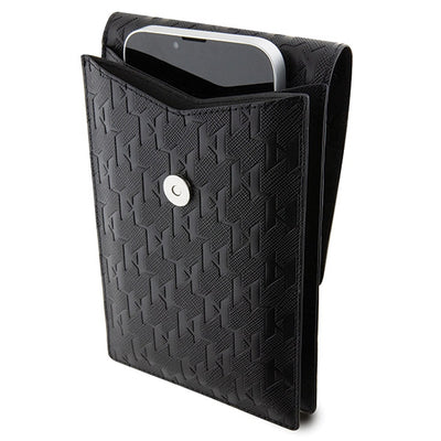 Karl Lagerfeld Case KLWBSAKHPCK Handbag - Black Saffiano Monogram Choupette