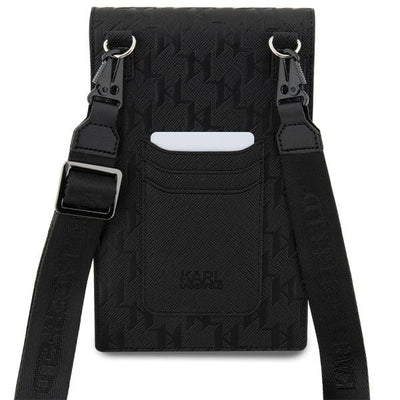 Karl Lagerfeld Case KLWBSAKHPCK Handbag - Black Saffiano Monogram Choupette