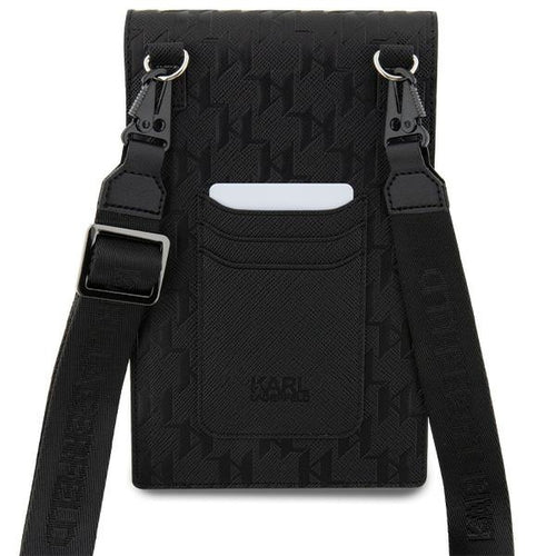 Karl Lagerfeld Case KLWBSAKHPCK Handbag - Black Saffiano Monogram Choupette