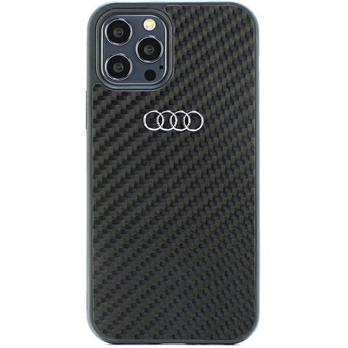 Audi Carbon Fiber iPhone 12/12 Pro 6.1&quot; black/black hardcase AU-TPUPCIP12P-R8/D2-BK