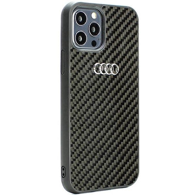 Audi Carbon Fiber iPhone 12/12 Pro 6.1&quot; black/black hardcase AU-TPUPCIP12P-R8/D2-BK