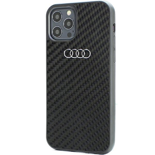 Audi Carbon Fiber iPhone 12/12 Pro 6.1&quot; black/black hardcase AU-TPUPCIP12P-R8/D2-BK
