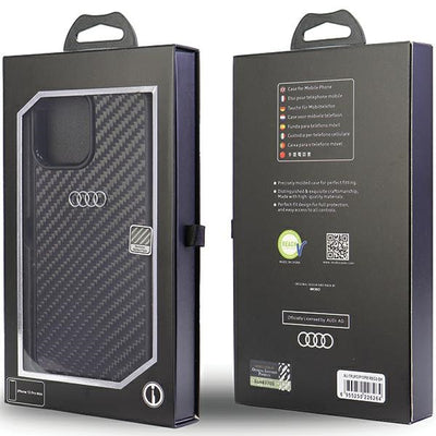 Audi Carbon Fiber iPhone 13 Pro Max 6.7&quot; black/black hardcase AU-TPUPCIP13PM-R8/D2-BK