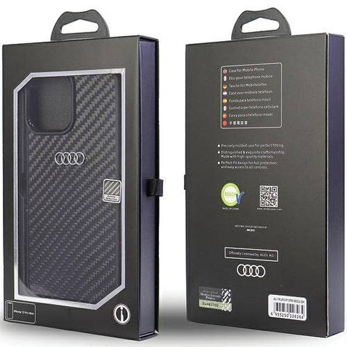 Audi Carbon Fiber iPhone 13 Pro Max 6.7&quot; black/black hardcase AU-TPUPCIP13PM-R8/D2-BK