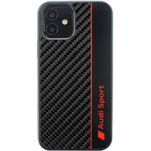 Audi Carbon Fiber Stripe iPhone 11 / Xr 6.1&quot; black/black hardcase AUS-TPUPCIP11-R8/D1-BK