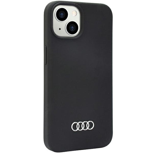 Audi Silicone Case iPhone 14 6.1&quot; black/black hardcase AU-LSRIP14-Q3/D1-BK