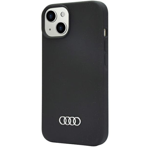 Audi Silicone Case iPhone 14 6.1&quot; black/black hardcase AU-LSRIP14-Q3/D1-BK