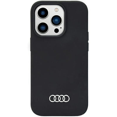 Audi Silicone Case iPhone 14 Pro Max 6.7&quot; black/black hardcase AU-LSRIP14PM-Q3/D1-BK