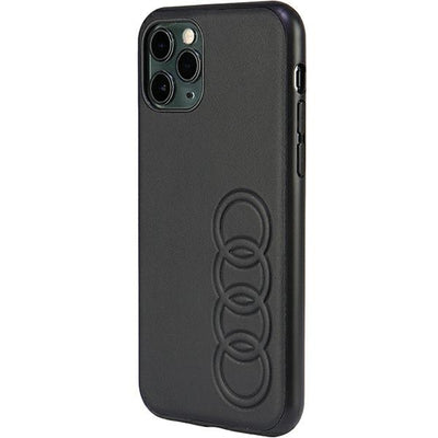 Audi Synthetic Leather iPhone 11 Pro 5.8&quot; black/black hardcase AU-TPUPPCIP11-TT/D1-BK