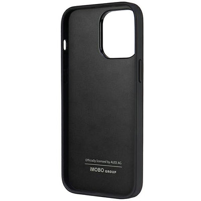 Audi Synthetic Leather iPhone 14 Pro Max 6.7&quot; black/black hardcase AU-TPUPPCIP14PM-TT/D1-BK