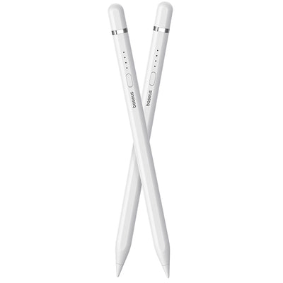 Baseus Smooth Writing 2 stylus with active tip for iPad + USB-A - Lightning cable and replaceable tip - white